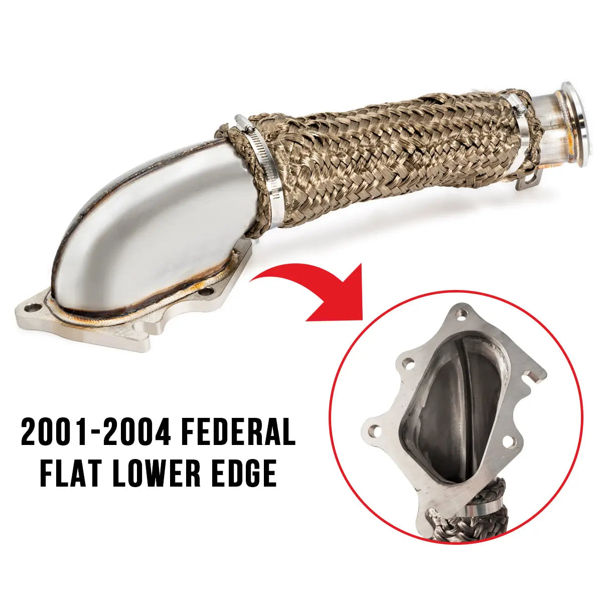 High-Flow Down Pipe - 2001-2004 6.6L Duramax LB7