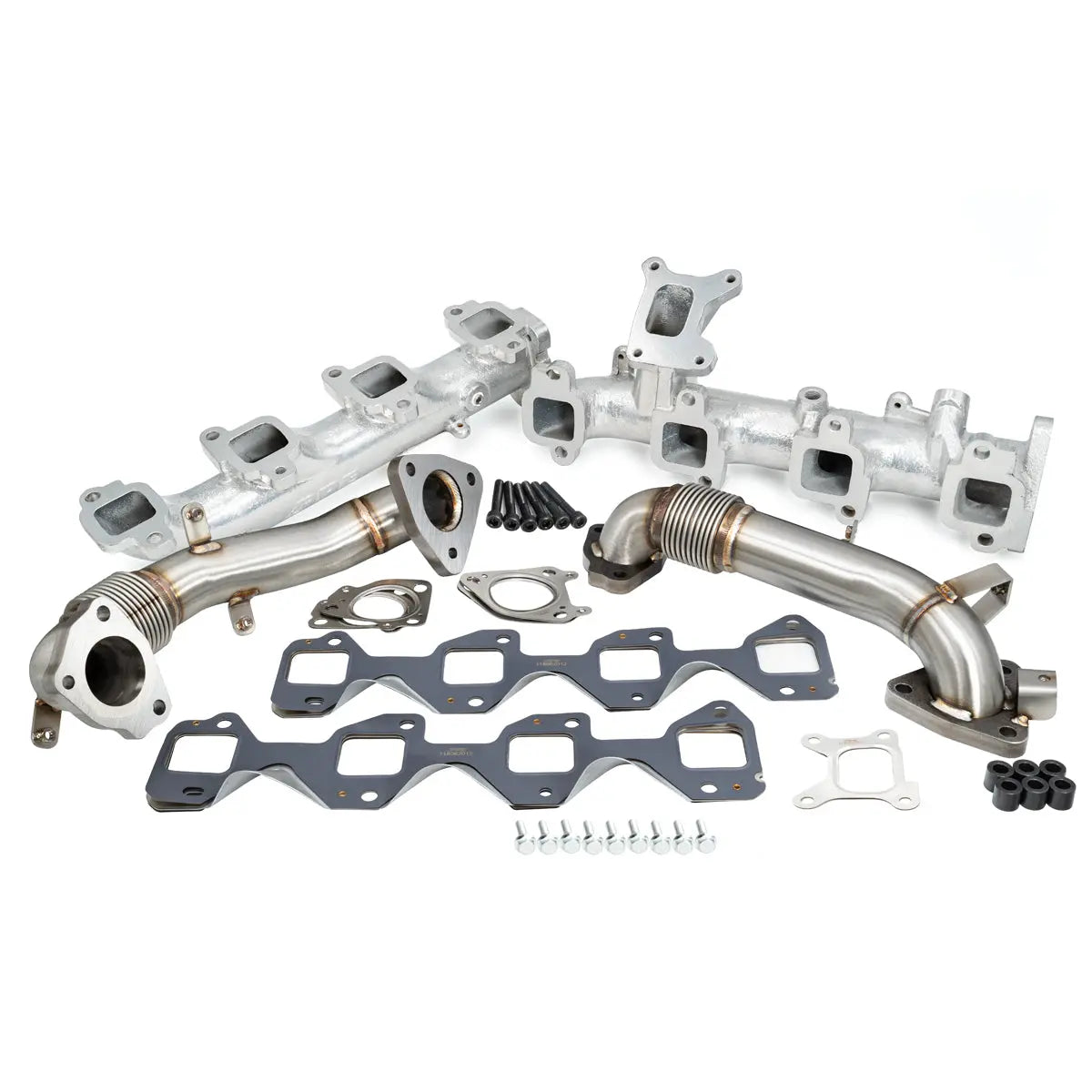Exhaust Manifolds and Up-Pipes Kit - 2017-2025 6.6L Duramax L5P