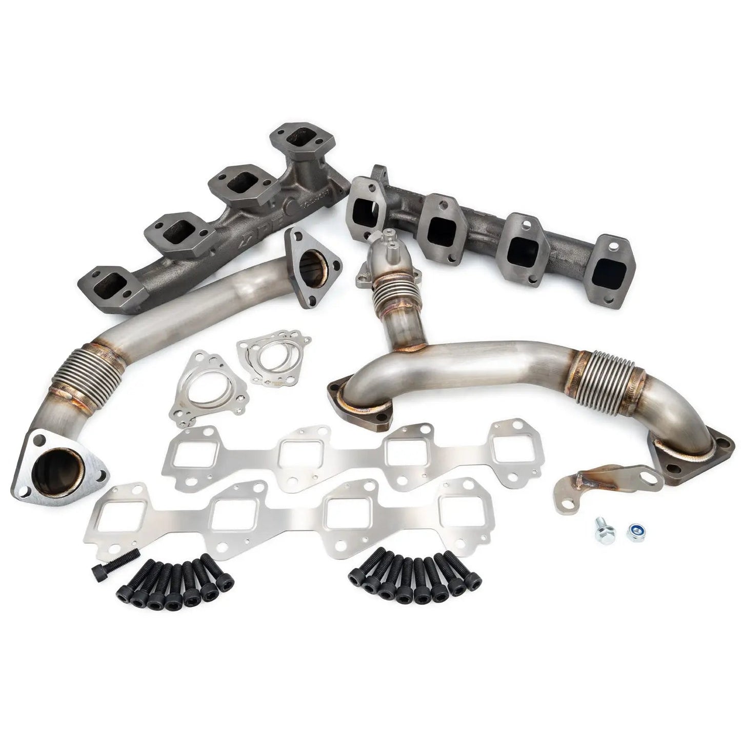 Exhaust Manifolds and Up-Pipes Kit - 2011-2016 6.6L Duramax LML