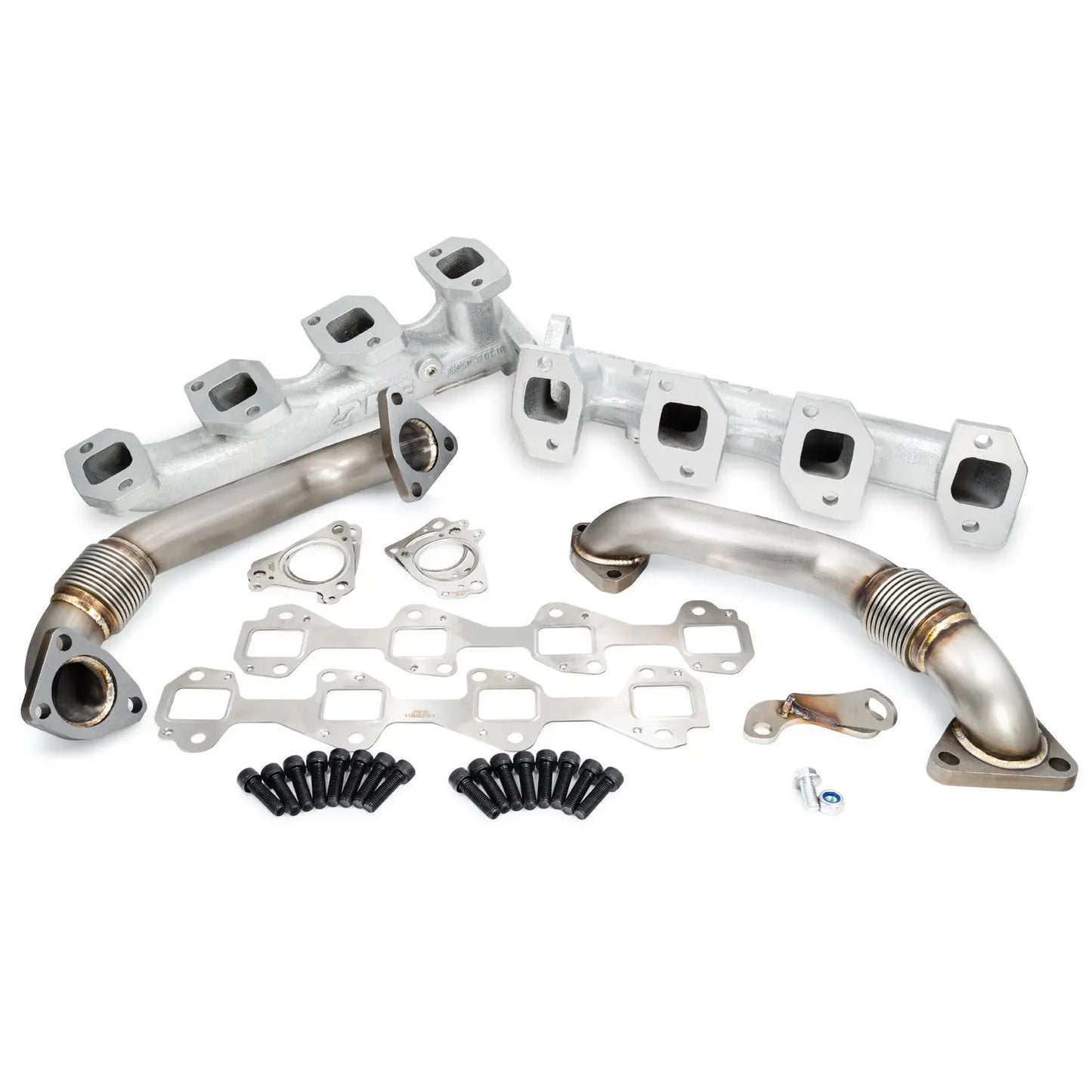 Exhaust Manifolds and Up-Pipes Kit - 2011-2016 6.6L Duramax LML