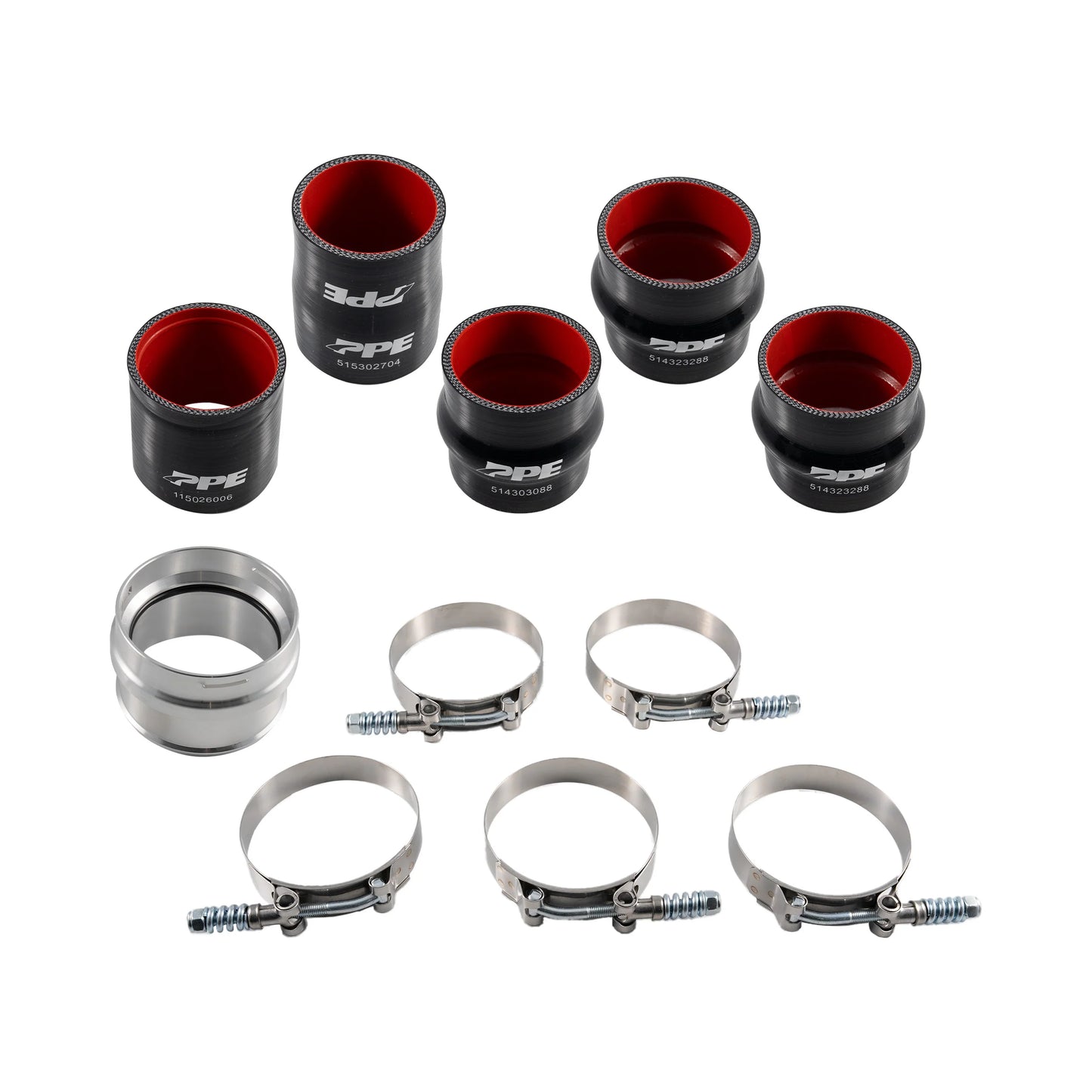 Hot and Cold Side Intercooler Charge Pipe Kit - 2017-2019 6.6L Duramax L5P