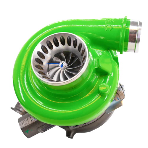 KC Jetfire S2r Gen 2 Dual Ball Bearing Turbo - 6.0 Powerstroke (2003) lime green