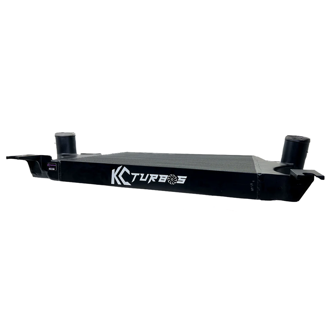 KC Turbos Upgraded Intercooler - 6.0 Powerstroke (2003-2007) top side logo