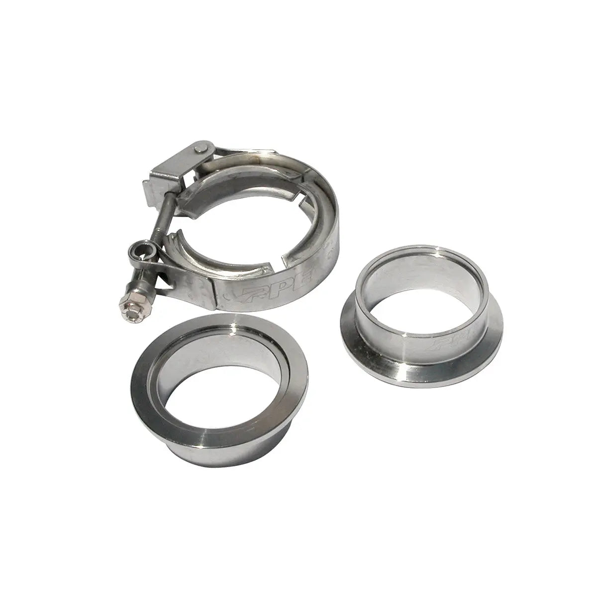 QR 304 Stainless Steel Clamps-Aluminum Flanges - 3 Piece Set (1C 1M 1F)