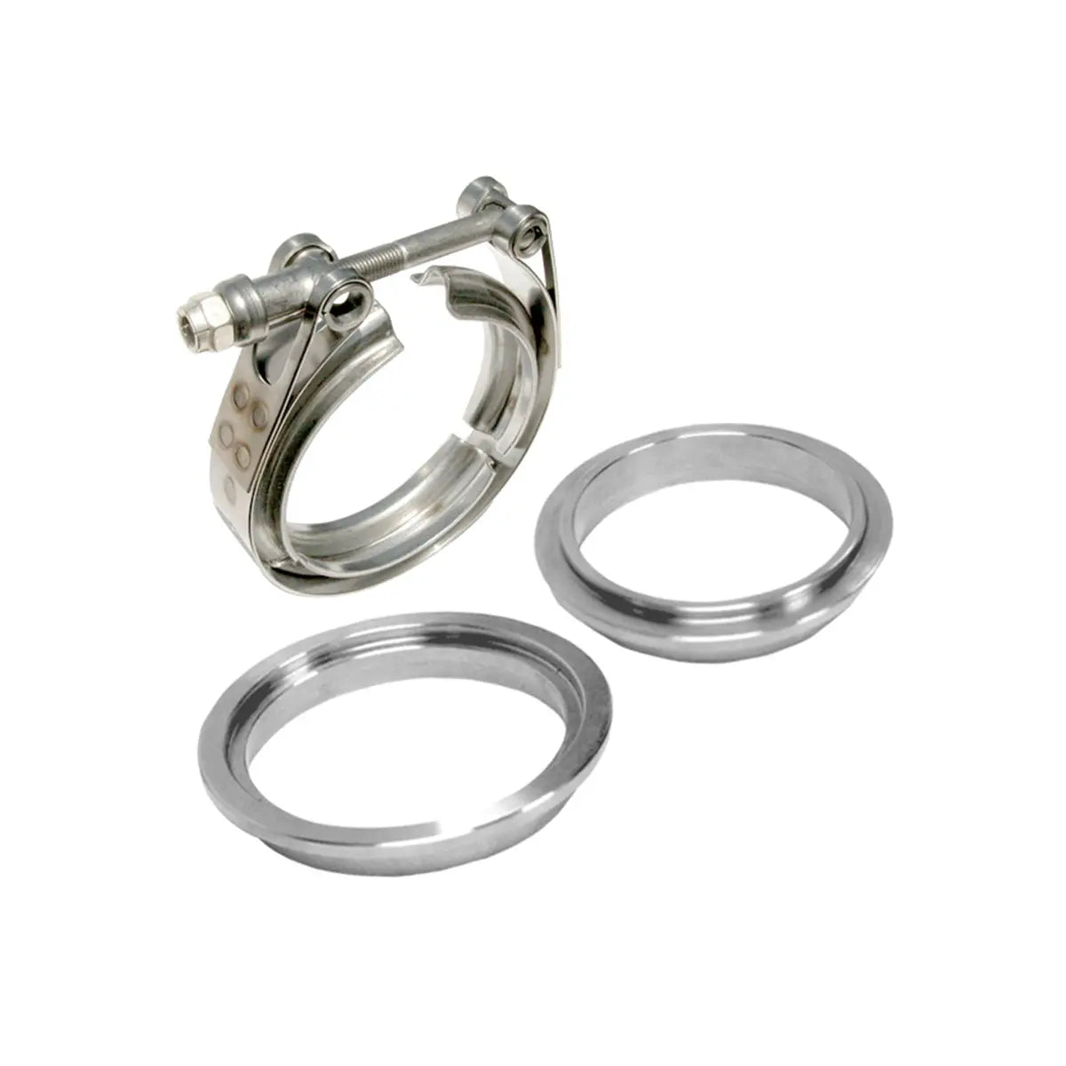 Standard Clamp Aluminum Flanges - V-Band 3 piece Set (1C 1M 1F)