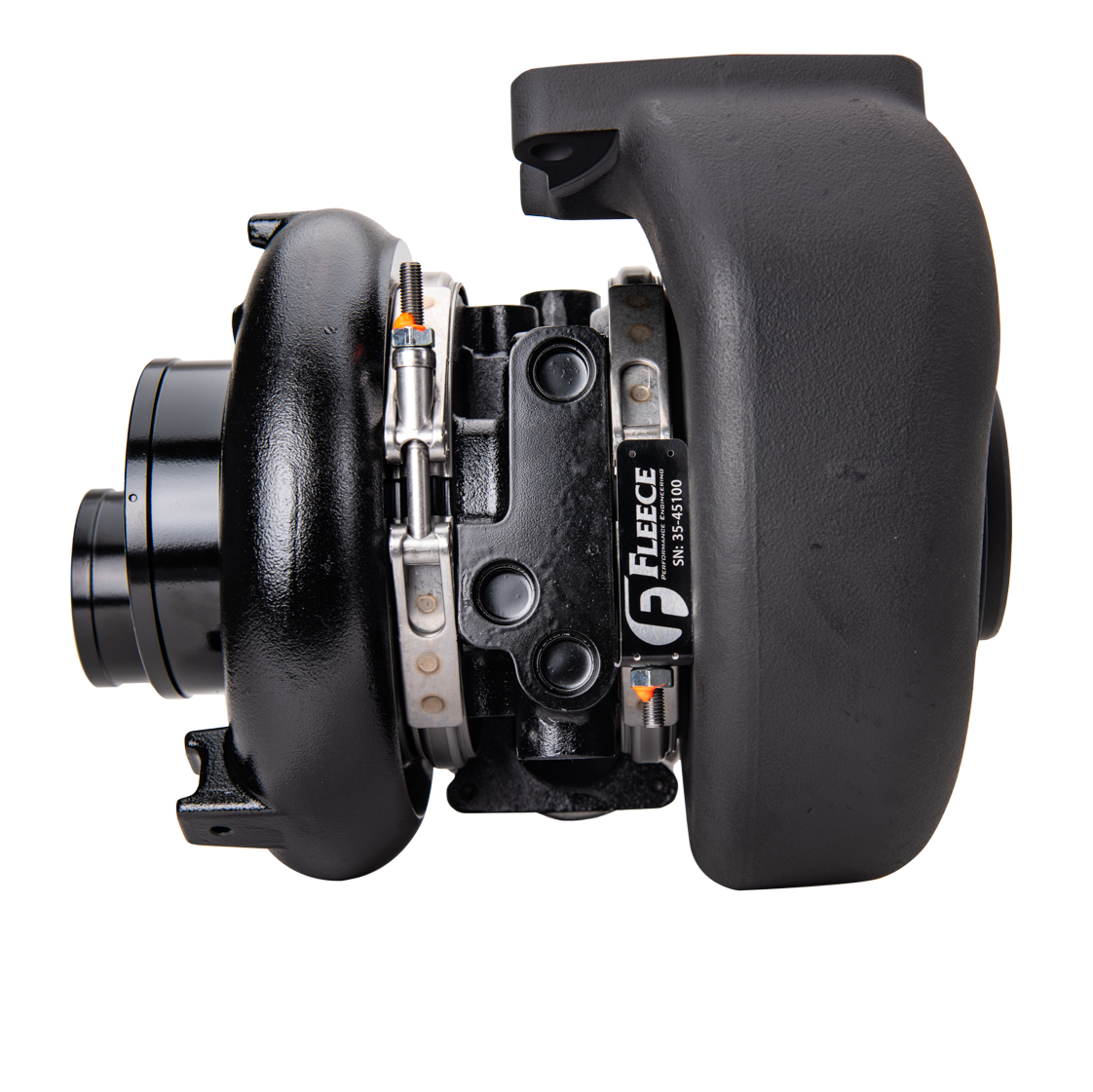 Cheetah® Turbocharger for 2013-2018 6.7L Cummins side view of turbo