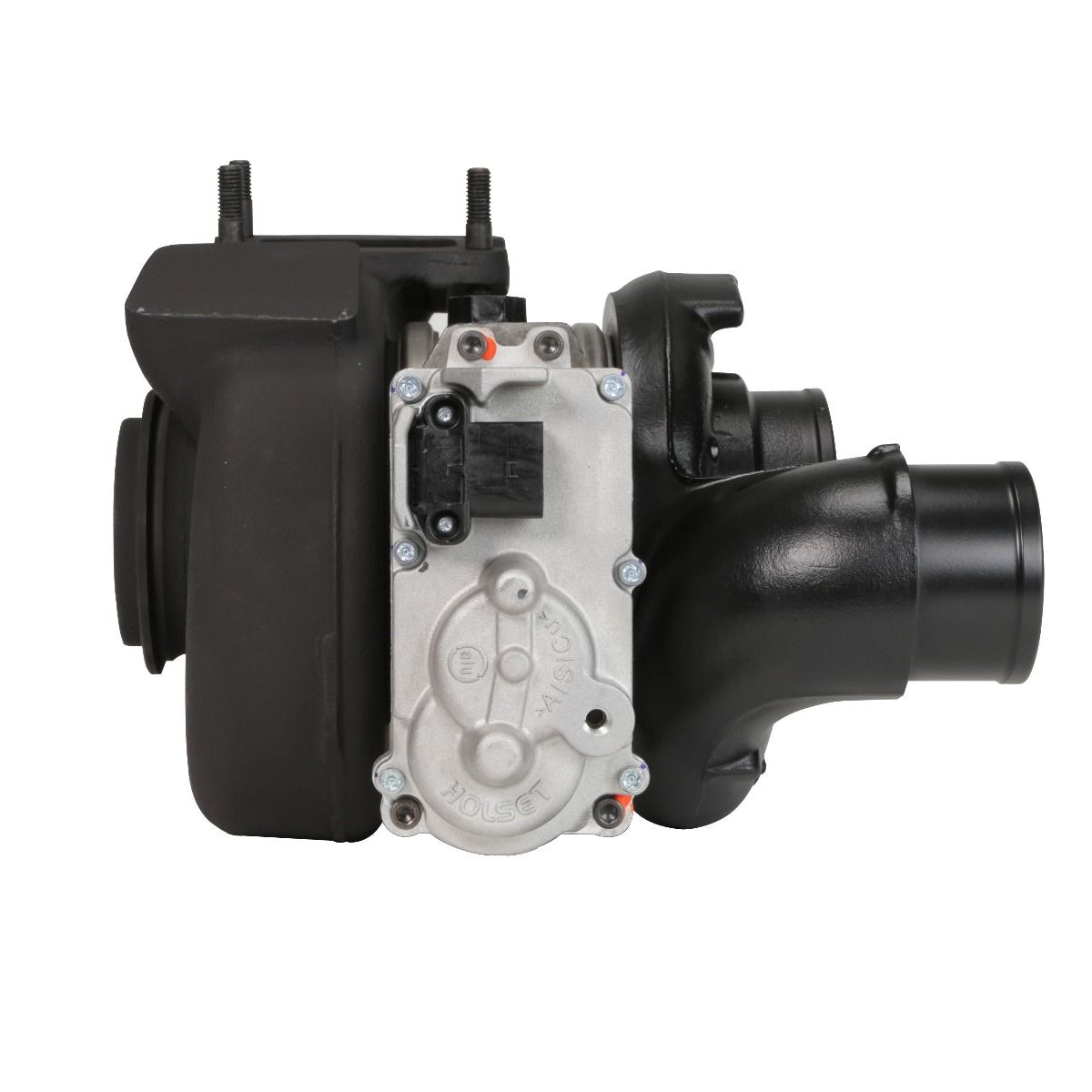 Cheetah® Turbocharger for 2013-2018 6.7L Cummins side view of holset