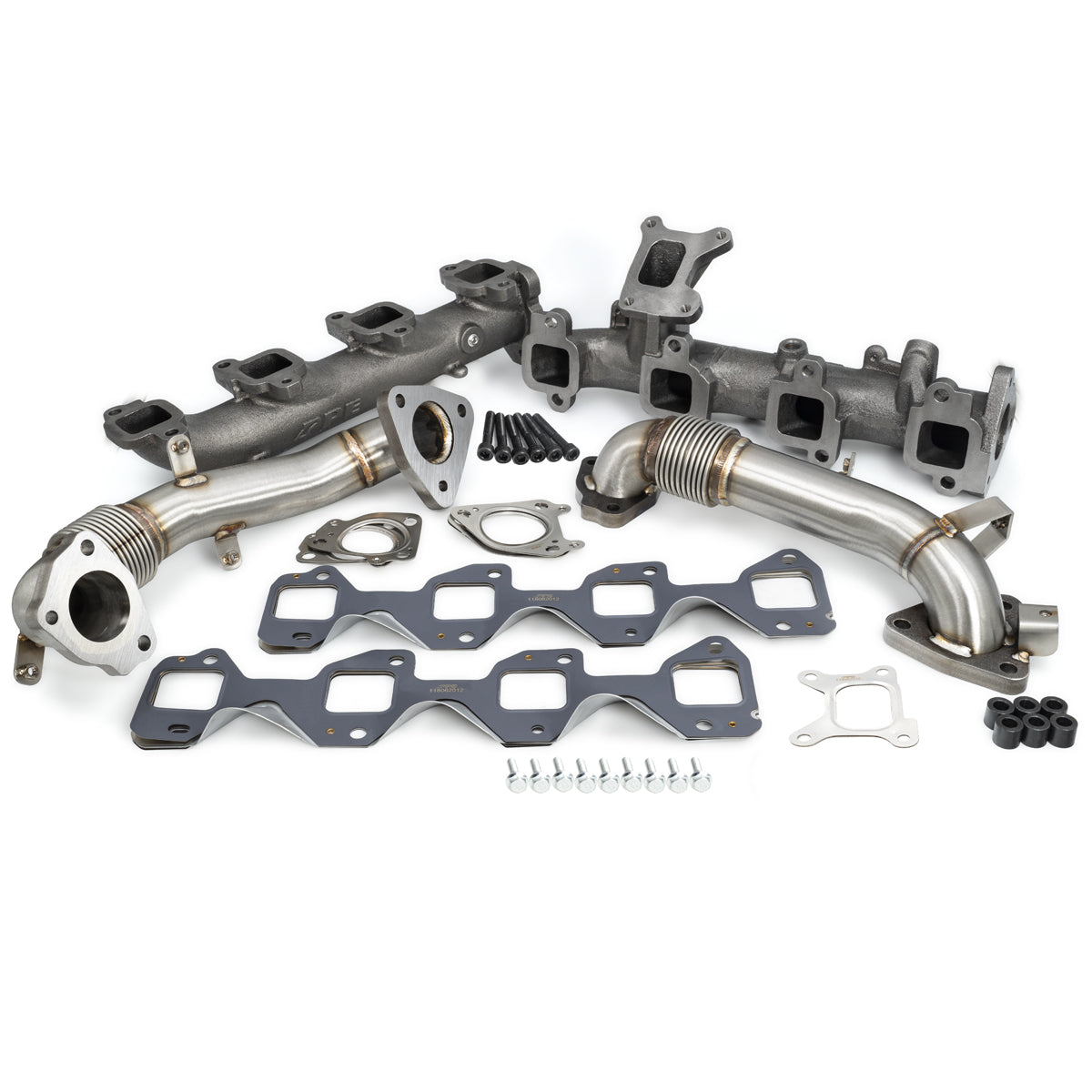 Exhaust Manifolds and Up-Pipes Kit - 2017-2025 6.6L Duramax L5P