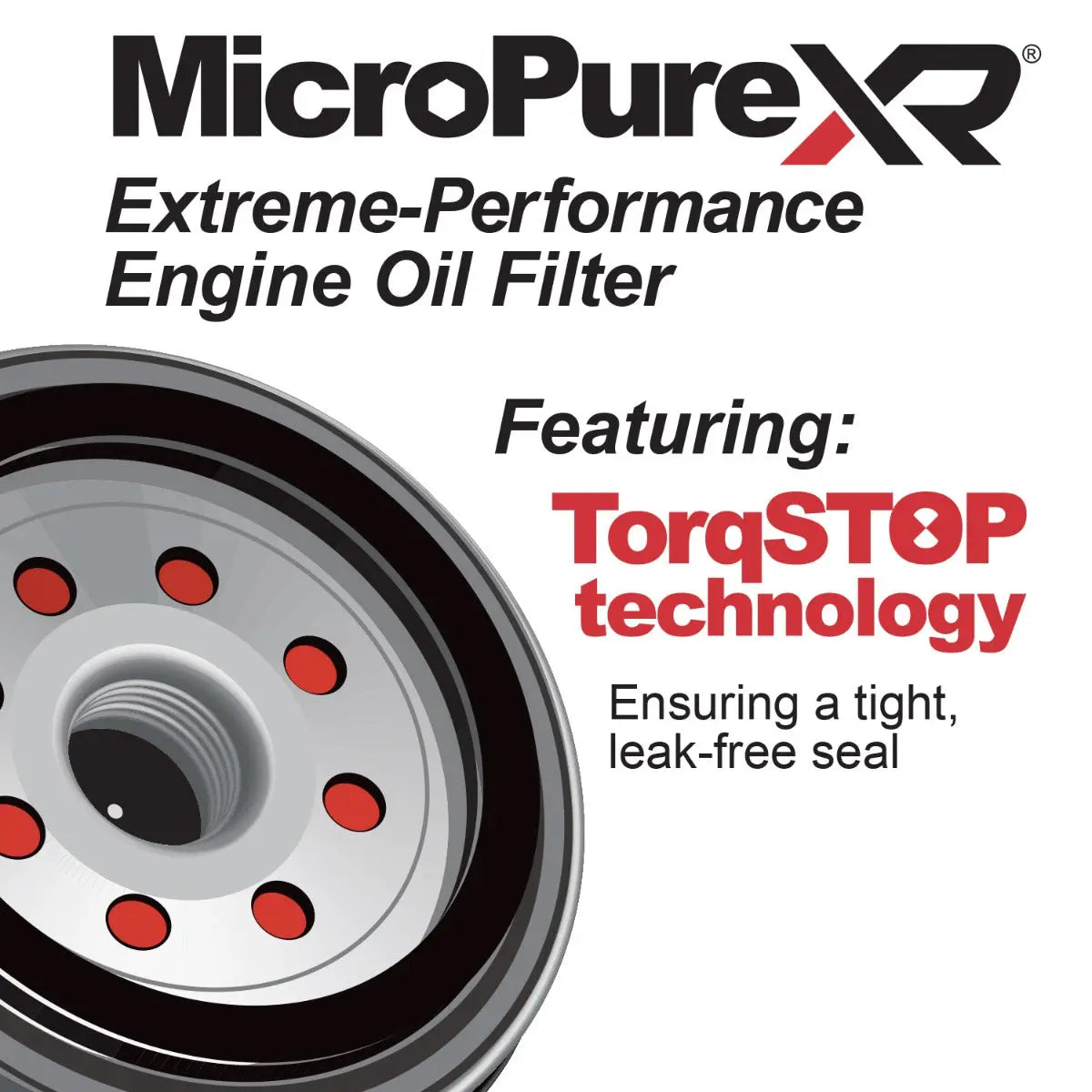 Engine Oil Filter - MicroPure XR w/ TorqSTOP - 2001-2019 6.6L Duramax