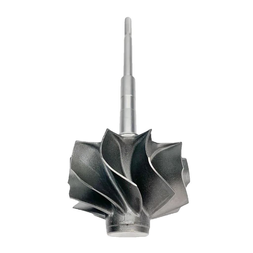 Drop in 10 Blade Turbine wheel 6.6 Duramax side view