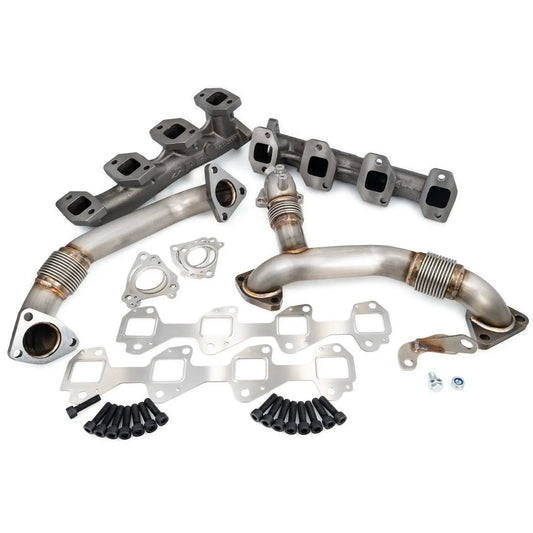 Exhaust Manifolds and Up-Pipes Kit - 2011-2016 6.6L Duramax LML