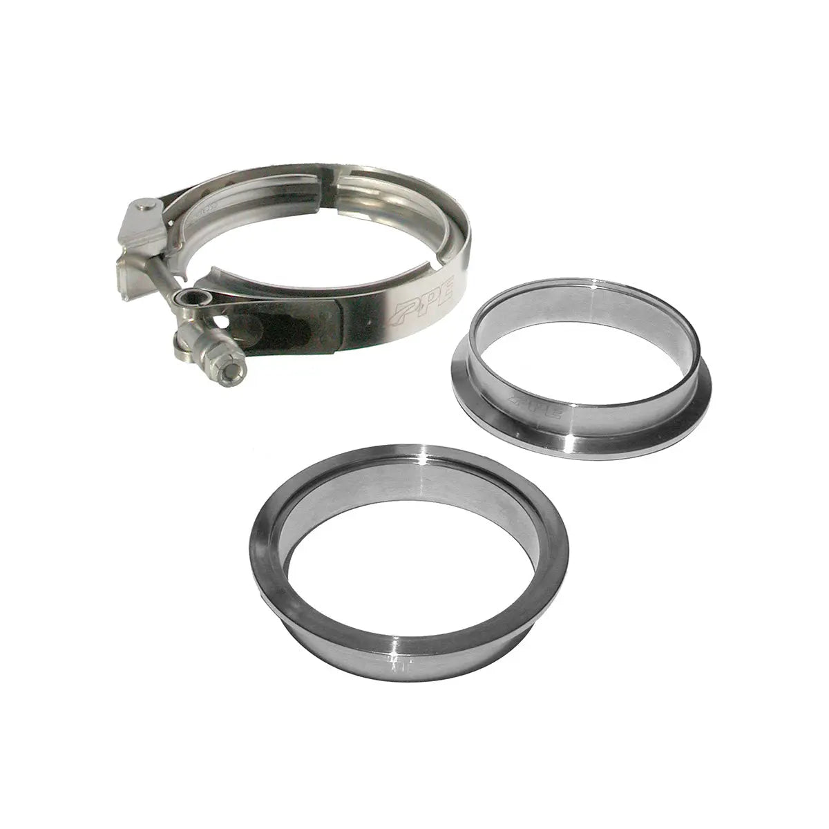 QR 304 Stainless Steel Clamps-Aluminum Flanges - 3 Piece Set (1C 1M 1F)